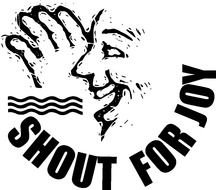 Clip art of Shouting For Joy