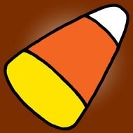 Candy Corn Clip Art drawing