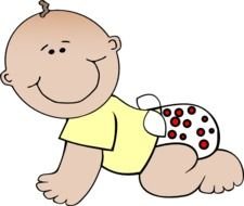 Baby Girl Diaper Clip Art N6