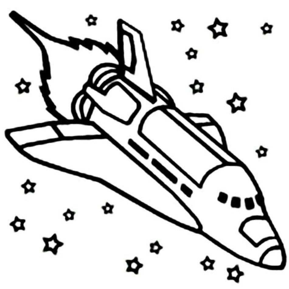 Space Shuttle Coloring Pages N2