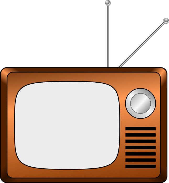 Cartoon Plasma Telivision clipart
