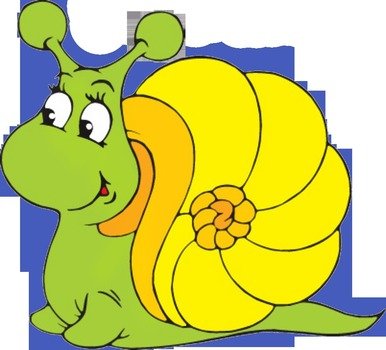 İllustration of yellow and green Snail