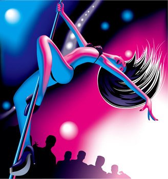Pole Dancing Clip Art N3