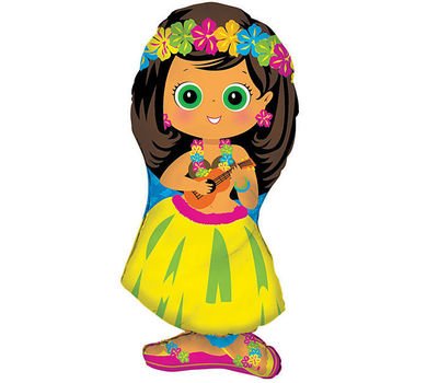 Hawaiian Luau Cartoon