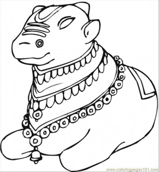 Indian Coloring Page In Color