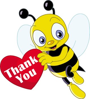 Honey Bee Clip Art Thank You