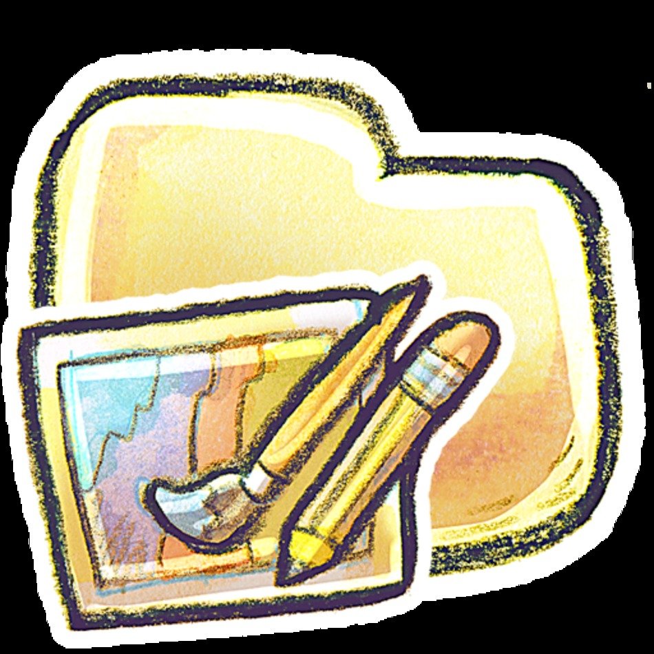 Crayon Folder Art Icon
