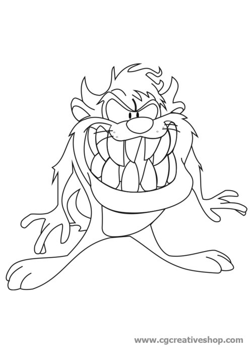 Taz Coloring Pages N2