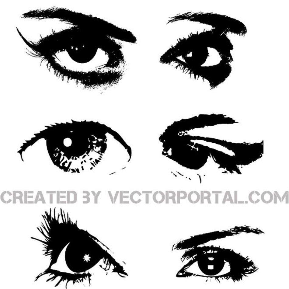 EYES VECTOR IMAGE COLLECTIONeps