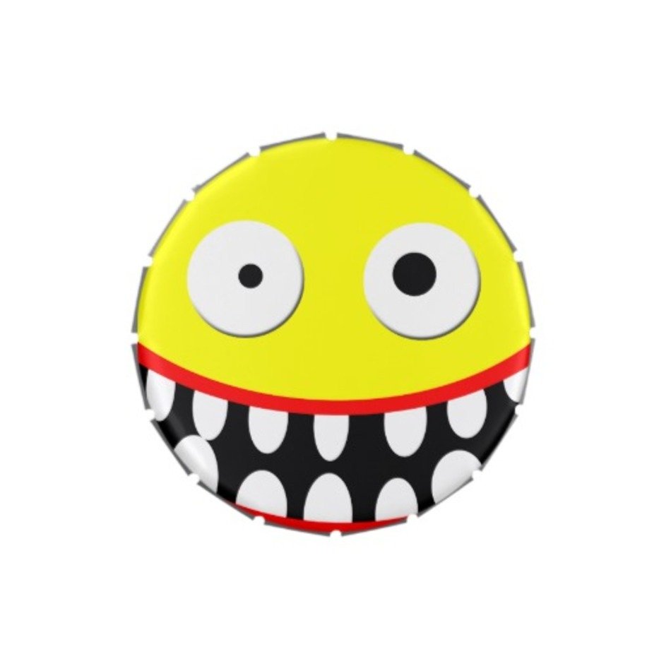 Funny Crazy Cartoon Face Smiley Jelly Belly Tins