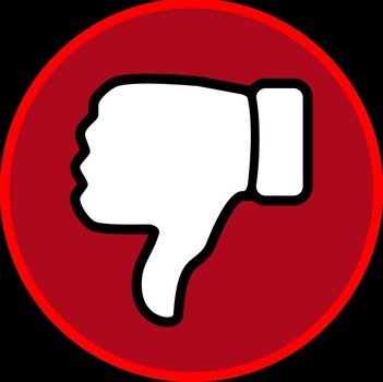 Thumbs Down Circle By Dennis Martin Symbol In A