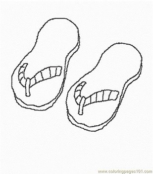 Flip Flop Coloring Pages