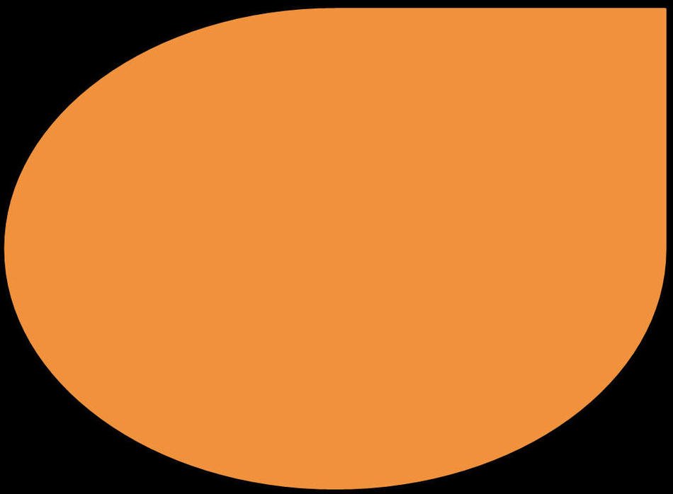 orange abstract shape