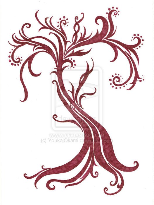 Cypress Tree Tattoo