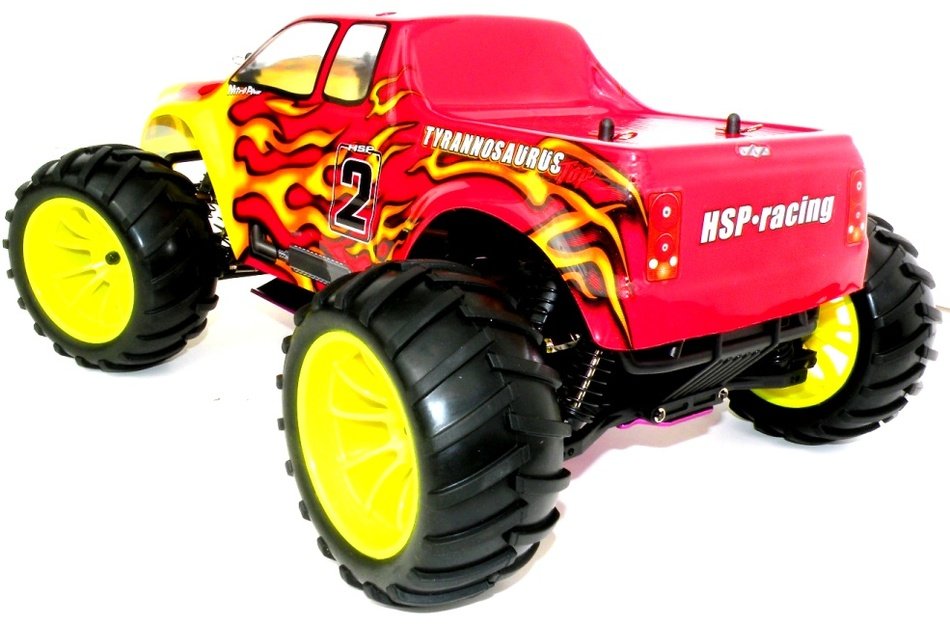 Details About Nitro Gas RC TRUCK 4WD Buggy 1 10 Car New TYRANNOSAURUS