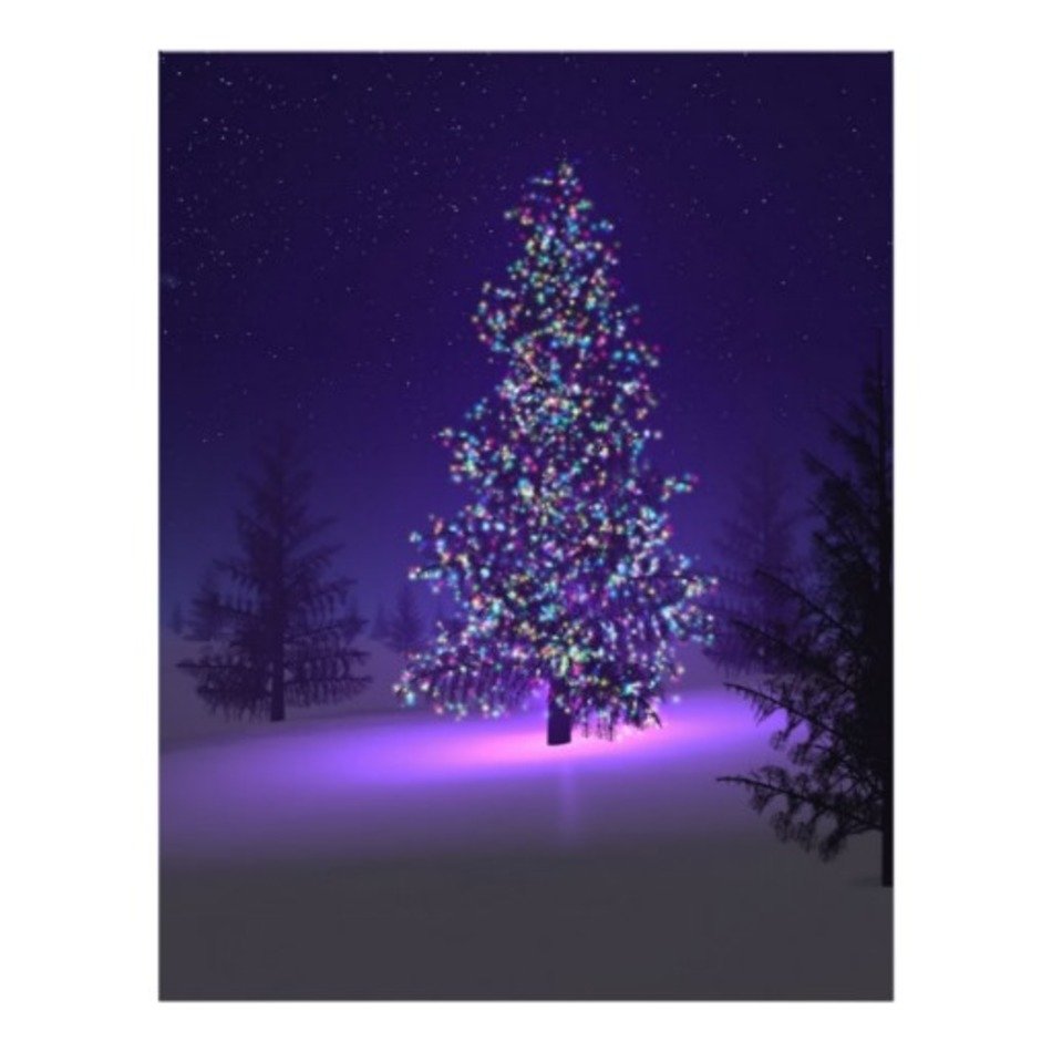 Purple Christmas Tree N2