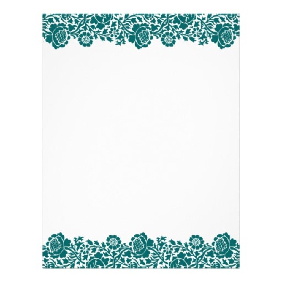 Navy Blue Damask Border Design N2