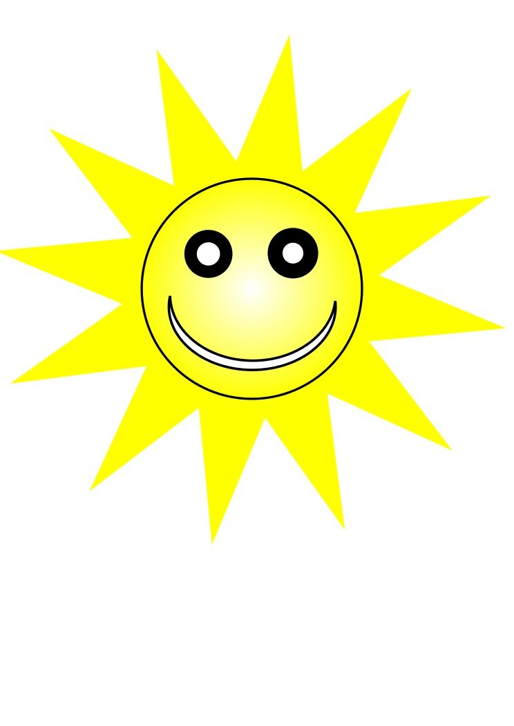 Happy Face Sun Clip Art N9