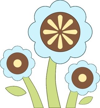Blue Flower Clip Art N83