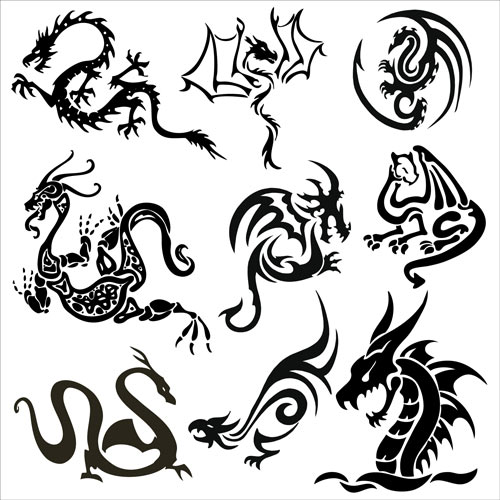 Vector Dragon Tattoo N2 free image download