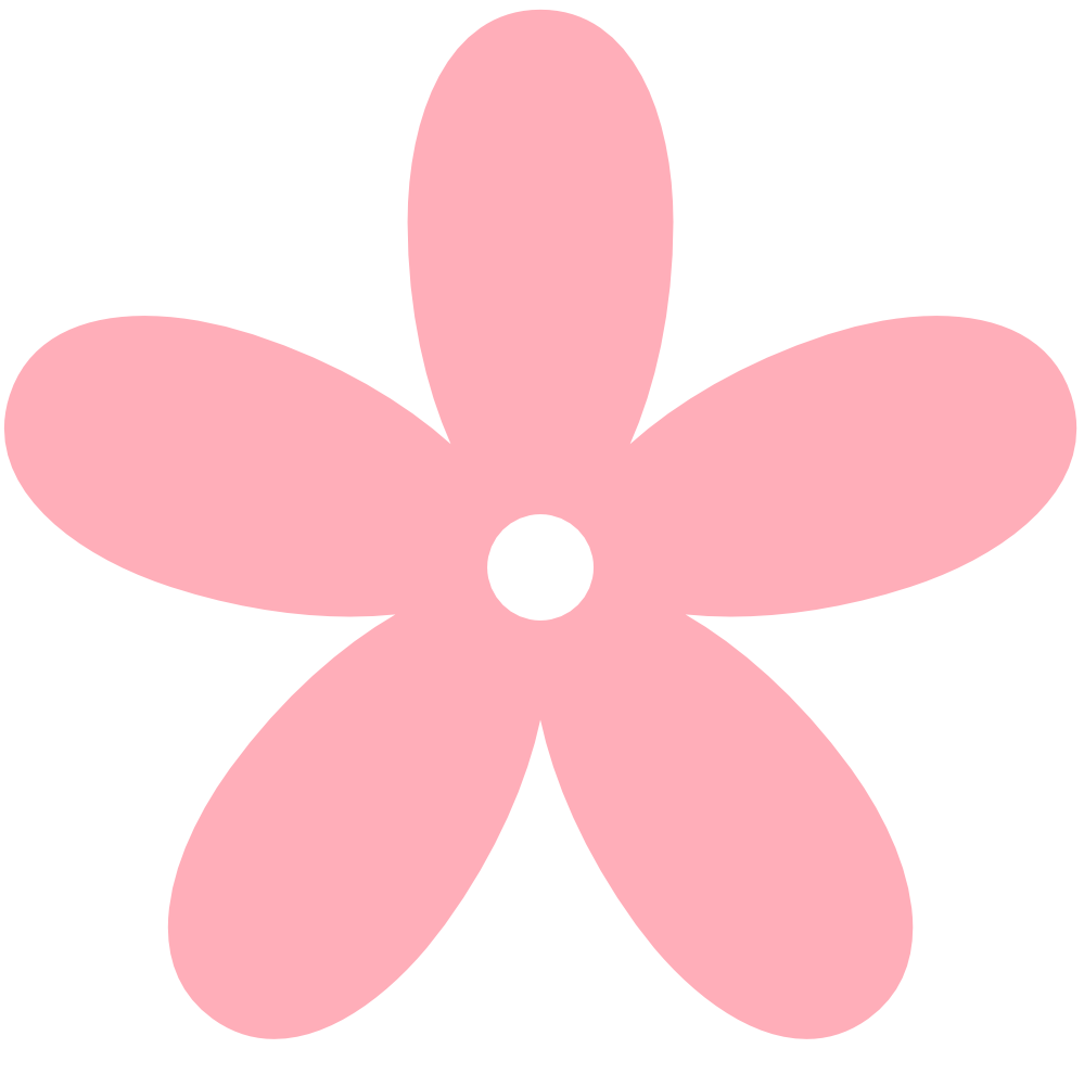 Purple simple five petal Flower, Clip Art free image download