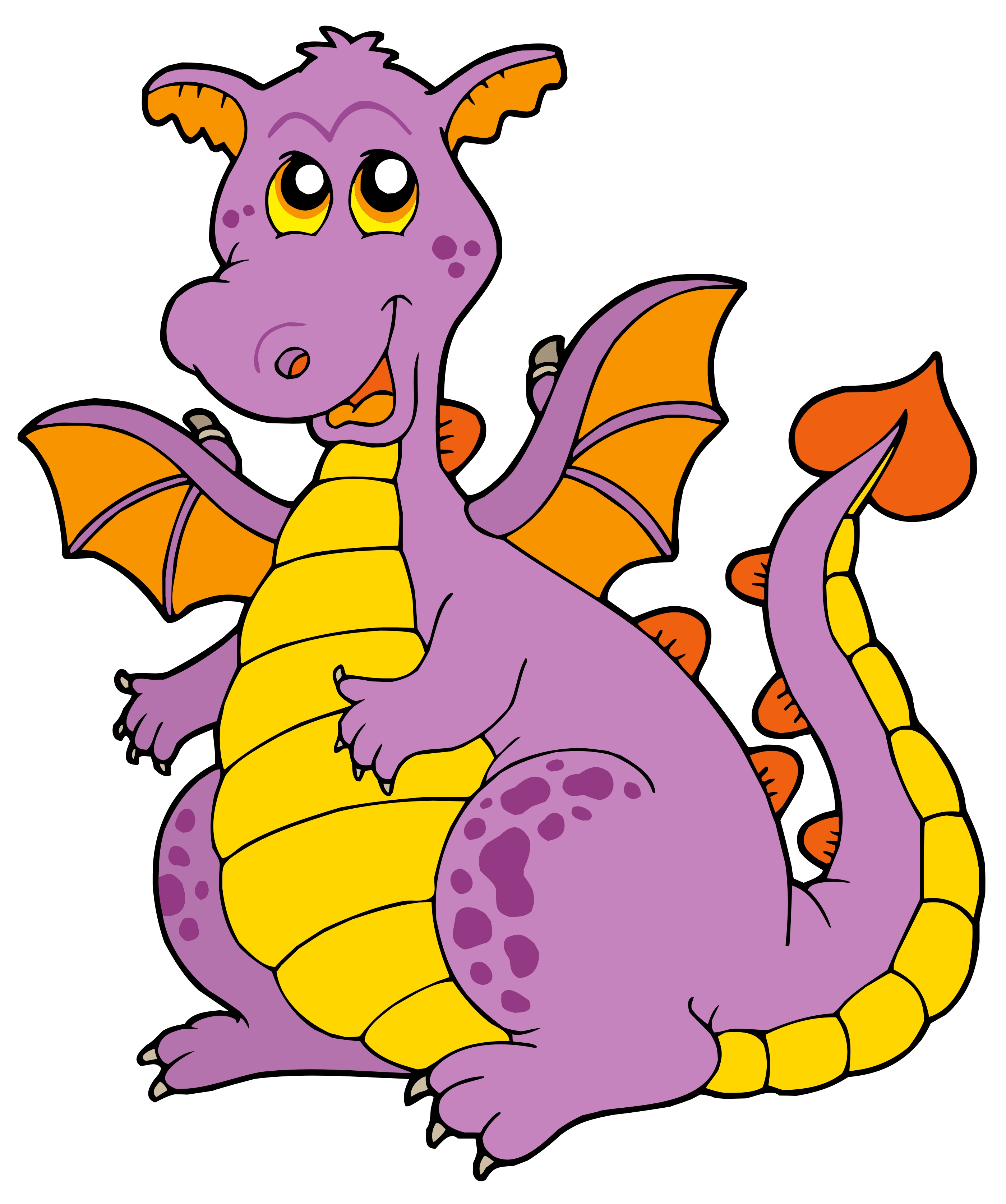 Friendly Dragon Drawing Free Image Download