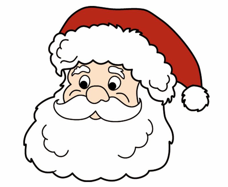 Beautiful and colorful cartoon Santa Claus clipart free image download