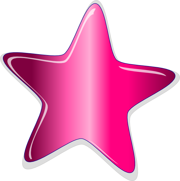 Pink Star Clip Art N33 free image download