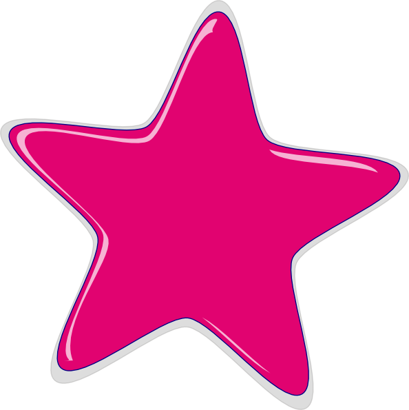 Pink Star Clip Art N34 free image download