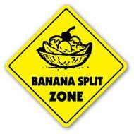 Banana Split Sign