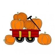 Pumpkin Wagon Clip Art N4