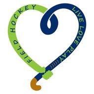 Field Hockey Sticks Crossed N3