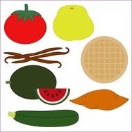 vegetarian Food, drawing