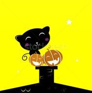 Halloween Cat Silhouette N3