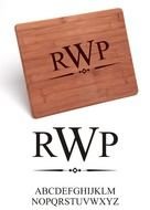 Engraved Names Monogram Cake Pan Last Name