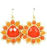 Colorful beautiful earrings clipart