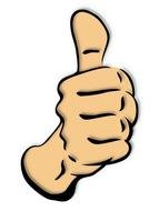 Thumbs Up Clip Art drawing