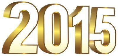 2015 year gold clipart