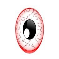 Cartoon Blood Shot Eye Clip Art
