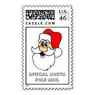 Santa North Pole Mail Stamp