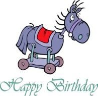 Happy Birthday Horse Clip Art N5