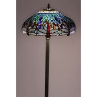 Blue Tiffany Style Floor Lamp drawing