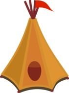 painted indian tent