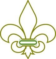 Blue Fleur De Lis Clip Art