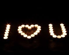 I Love U Signs darwing