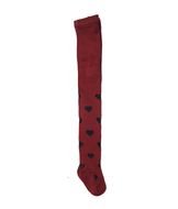Red Full Feet Legging with Heart print