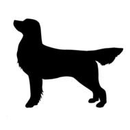 Golden Retriever Silhouette Clip Art N8