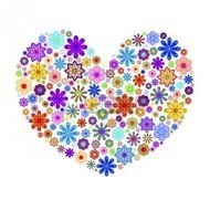 flower Valentines Day Heart drawing