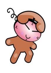 Smiling Character as a graphic illustration