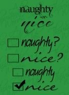 Digital Clipart Naughty Or Nice Winter By AThousandWordsInk $350